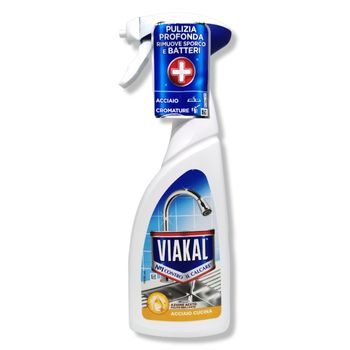 Solutie spray anticalcar VIAKAL Acciao Cucina Inox Bucatarie, 515 ml 