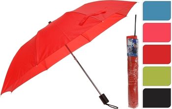 Umbrela pliabila D93cm monocolora, 5 culori 