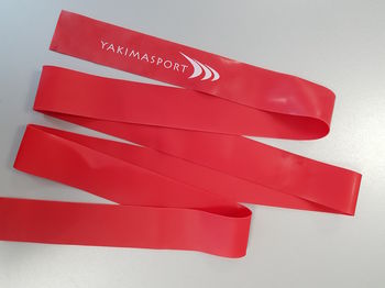 Эспандер ленточный 220 м х 5 см / 1 мм Yakimasport 100287 red, medium (2042) 