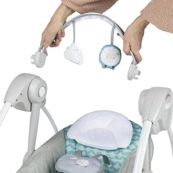 Bright Starts музыкально электронные качели Ingenuity Swingity Swing, Goji 
