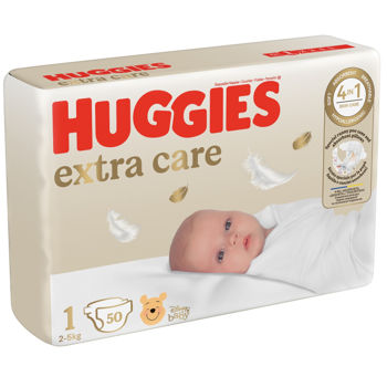 купить Подгузники Huggies Extra Care Jumbo 1 (2-5 кг), 50 шт в Кишинёве 