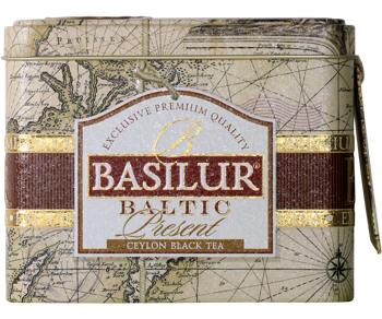 Чай черный  Basilur Lose Leaf Tea  PRESENT BALTIC, металлическая коробка  100 г 
