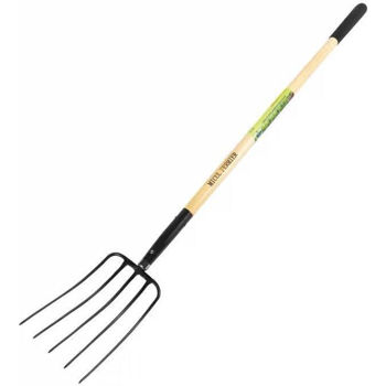 Greblă Micul Fermier Furca din metal cu maner din lemn 1520mm (GF-2448)