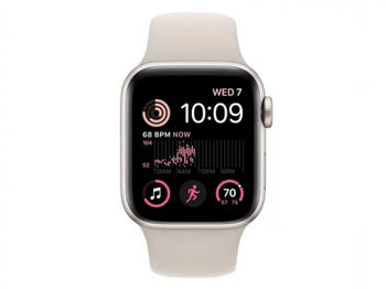Apple Watch SE (2022) 44mm GPS (MNJX3), Starlight Aluminium Sport Band / Starlight 