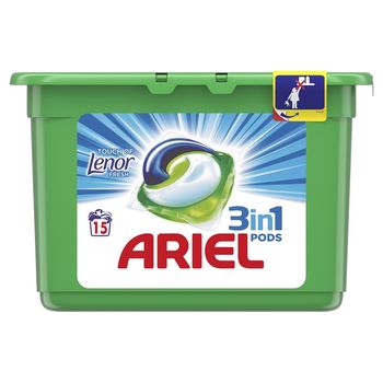 Detergent capsule Ariel Pods Fresh Gel, 15 buc. 