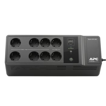 APC Back-UPS BE850G2-RS 850VA/520W, 230V, RJ-45, 1*USB-C, 1*USB-A charging port, 8*Schuko Sockets 