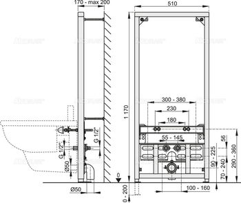 купить Рама для биде A105 / 1200  ALCAPLAST в Кишинёве 