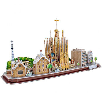 купить CubicFun пазл 3D City Line Barcelona в Кишинёве 