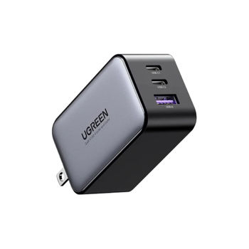 UGREEN GaN Quick Charger USB-A 3.0 + 2*Type-C 65W, CD244, Black 