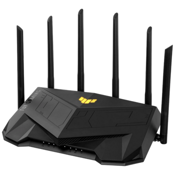 Wi-Fi 6 Dual Band ASUS TUF Gaming Router "TUF-AX6000", 6000Mbps, OFDMA, 4xGbit, 2x2.5Gbit, USB3.0 