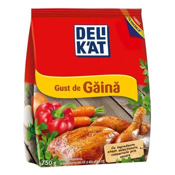 Bază pentru mâncare cu gust de găină Delikat, 750 gr. 