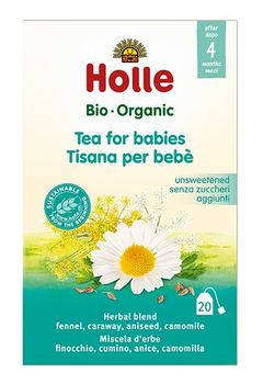 Ceai pentru copii Holle Bio Organic (4 luni+), 20 pliculețe 