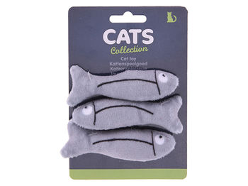 Игрушки для кошек Cats "Рыба" 3шт, 9X2.5сm 