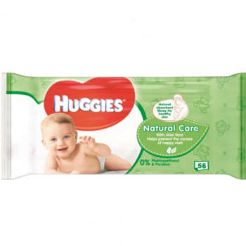 cumpără Huggies șervețele umede Natural Care Aloe, 56buc. în Chișinău 