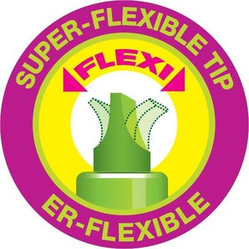 Маркер текстовый Centropen d-4 мм. Розовый Скошенный Highlighter Flexi 