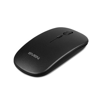 Mouse SVEN RX-565SW Wireless Black, Optical Mouse, rechargeable 400mAh, 2.4GHz, Nano Receiver, 1600dpi, Silent buttons, Black (mouse/мышь)