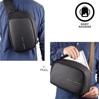 Tablet Bag Bobby Sling, anti-theft, P705.781 for Tablet 9.7" & City Bags, Black 