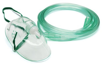 Маска кислородная с трубкой для взрослых и детей 