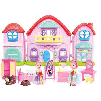 Căsuță pentru păpuși Richi (39975) vila in set cu accesorii