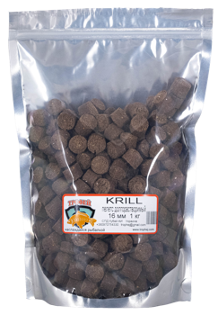 Pellets incet solubil Krill 16mm 1kg TRAFEI 