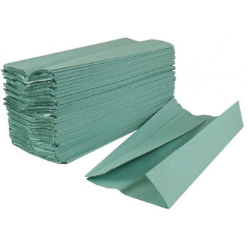 Бумажные полотенца V укл. зеленые 1 слой 230 листов 