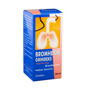 cumpără Bromhexin 4mg/5ml 100ml sirop în Chișinău 