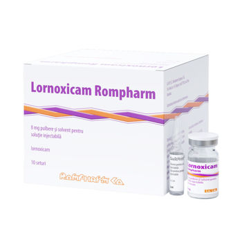 cumpără Lornoxicam 8mg pulb.solv.sol.inj. N10 + 2ml N10 (Rompharm) în Chișinău 