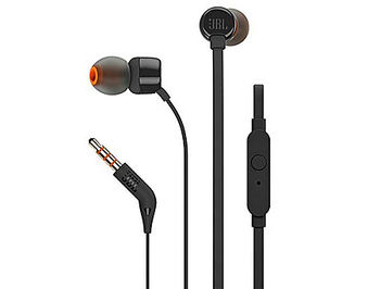 JBL T110 Black In-Ear Headphones, 20Hz–20kHz, Microphone, Remote, Cable, JBLT110BLK (casti cu microfon cu fir JBL / проводные наушники с микрофоном JBL)