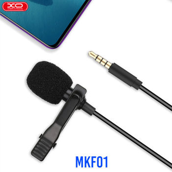 XO wired microphone MKF01, 3.5mm black 