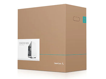 Case ATX Deepcool CH510, w/o PSU, 1x120mm, Tempered Glass, 2xUSB3.0, VGA&lHeadset holder, White 