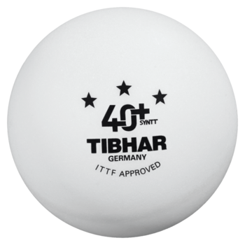 Мяч для настольного тенниса Tibhar 3*** 40+ SYNTT (938) ITTF aproved 