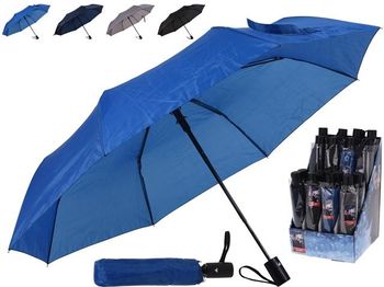 Зонт складной D110cm однотонный, 4 цвета, автомат 