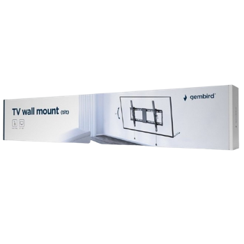 Wall Mount  Gembird "WM-80T-01" Black 37"-80", 70kg, VESA:up 600x400, Wall dist:49mm, +3° ~ -12° 