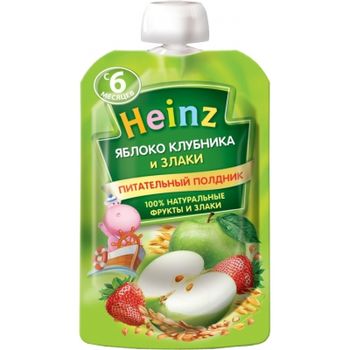 cumpără Heinz piure din mere, căpșune și cereale, 6+ luni, 90 g în Chișinău 