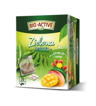 купить Чай зеленый Big Active with Opuntia & Mango, 20 шт в Кишинёве 