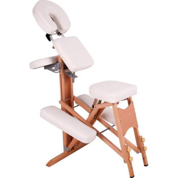 Masă de masaj inSPORTline 5761 scaun masaj (150 kg) din lemn Massy IN9412