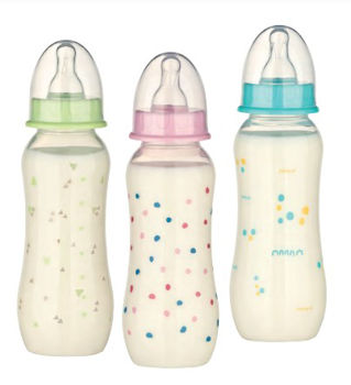 ”Baby-Nova” Biberon din silicon cu gât standart, 0-24 luni, 240ml., debit mediu, fără BPA, 1 buc./cutie de carton (48010) 