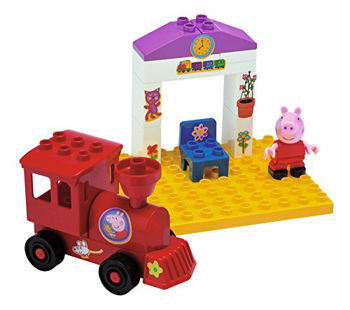 BIG Конструктор Peppa Pig Поезд с остановкой, 15 шт. 