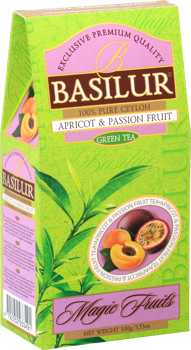 Ceai verde Basilur Magic Fruits,  Apricot & Passion Fruit, 100 g 