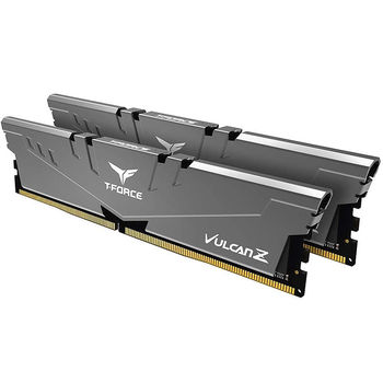 Оперативная память 16GB DDR4 Dual-Channel Kit Team Group T-Force Vulcan Z Gray TLZGD416G3600HC18JDC01 16GB (2x8GB) DDR4 PC4-28800 3600MHz CL18, Retail (memorie/память)