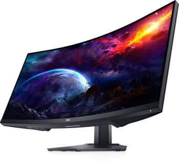 купить 34" DELL S3422DWG, Black, Curved-VA,3440x1440, 144Hz, FreeSync, 1msMPRT, 400cd, HDR400, HDMI+DP+USB в Кишинёве 