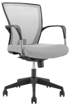 купить Офисный стул с серой сеткой, серое сиденье в Кишинёве 
