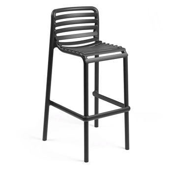 Scaun de bar Nardi DOGA STOOL ANTRACITE 40348.02.000 (Scaun de bar pentru gradina exterior terasa)