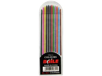 Set rezerve colorate pentru creion mecanic "Baile" 2mm 