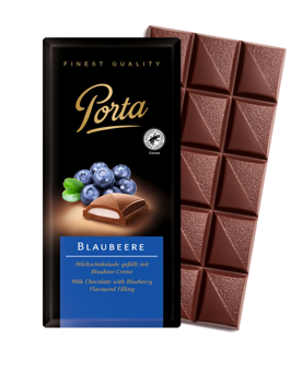 Ciocolată cu lapte Porta blueberry 100g 