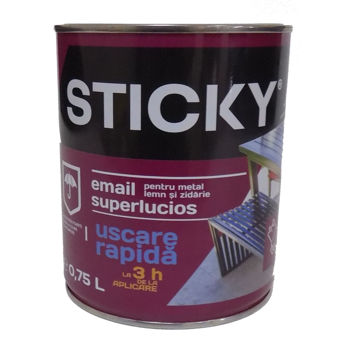 STICKY Эмаль Быстросохнущая Синяя 0,75 л 