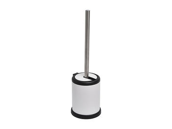 Щетка WC c подставкой Tendance Stan H39cm, D11.5cm, металл, бел 