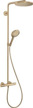 Душевая система hansgrohe Raindance Select S Showerpipe 240 1jet PowderRain с термостатом, Brushed Bronze 