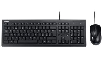 Keyboard & Mouse Asus U2000, Multimedia, Elegant style, Silent, Solid construction, Black, USB 