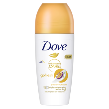 Antiperspirant Dove  Roll-On  Go Fresh Passion Fruit Scent 50 ml. 